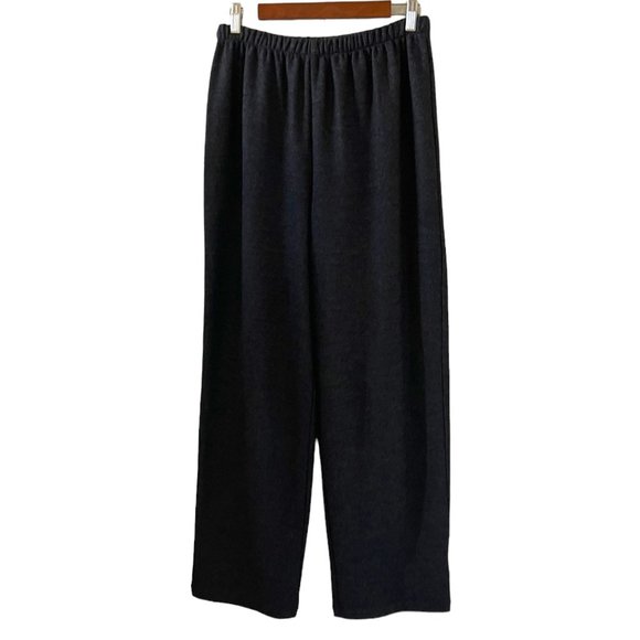 Eileen Fisher Wool Pull-On Pants In Charcoal Gray Size M - Picture 1 of 13